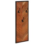 Vidaxl porte - manteaux 2 pcs 35x1x90 cm bois massif acacia