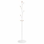 Vidaxl porte - manteau blanc 177 cm fer enduit de poudre