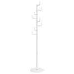 Vidaxl porte - manteau blanc 183 cm fer enduit de poudre Vidaxl porte - manteau blanc 183 cm fer enduit de poudre