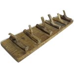 Vidaxl porte - manteau bois de rcupration mlang 60x15 cm