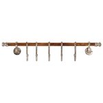 Vidaxl porte - manteau mural 75x15 cm aluminium