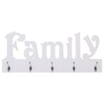 Vidaxl porte - manteau mural family 74x29, 5 cm