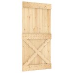 Vidaxl porte narvik 100x210 cm bois massif de pin Vidaxl porte narvik 100x210 cm bois massif de pin