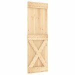 Vidaxl porte narvik 70x210 cm bois massif de pin
