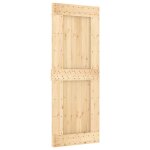 Vidaxl porte narvik 80x210 cm bois massif de pin Vidaxl porte narvik 80x210 cm bois massif de pin