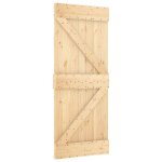 Vidaxl porte narvik 85x210 cm bois massif de pin