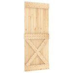 Vidaxl porte narvik 85x210 cm bois massif de pin