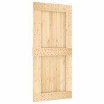 Vidaxl porte narvik 95x210 cm bois massif de pin Vidaxl porte narvik 95x210 cm bois massif de pin