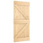 Vidaxl porte narvik 95x210 cm bois massif de pin