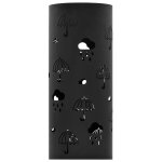 Vidaxl porte - parapluie design parapluies acier noir