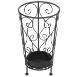 Vidaxl porte - parapluie style vintage mtal 26 x 46 cm noir