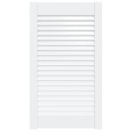 Vidaxl porte � persiennes bois de pin massif blanc 69x39, 4 cm