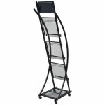 Vidaxl porte - revue 40 x 32 x 131 cm noir a4