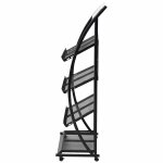 Vidaxl porte - revue 47 x 40 x 134 cm noir et blanc a4