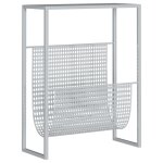 Vidaxl porte - revue argent 35x15x45 cm acier
