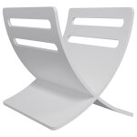 Vidaxl porte - revue en bois sur pied blanc