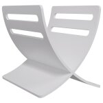 Vidaxl porte - revue en bois sur pied blanc