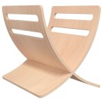 Vidaxl porte - revue en bois sur pied naturel