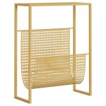 Vidaxl porte - revue dor� 35x15x45 cm acier