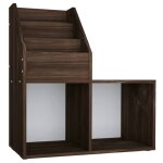 Vidaxl porte - revue pour enfants ch�ne fum� bois d?ing�nierie