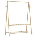 Vidaxl porte - v�tement avec �tag�res 132x45, 5x150, 5 cm bambou