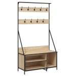 Vidaxl porte - vtements et rangement des chaussures chne sonoma