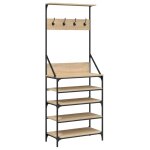Vidaxl porte - vtements et rangement des chaussures chne sonoma