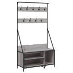 Vidaxl porte - vtements et rangement des chaussures sonoma gris