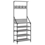 Vidaxl porte - vtements et rangement des chaussures sonoma gris