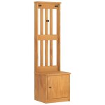Vidaxl portemanteau sandnes 45x40x159, 5 cm bois massif pin