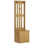 Vidaxl portemanteau sandnes 45x40x159, 5 cm bois massif pin