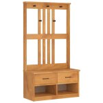 Vidaxl portemanteau sandnes 87x40x159, 5 cm bois massif pin