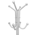 Vidaxl portemanteau sur pied mtal blanc