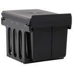 Vidaxl poubelle amovible de cuisine fermeture en douceur 48 l