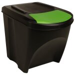 Vidaxl poubelles empilables 3 pcs anthracite 75 l