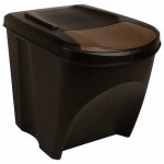 Vidaxl poubelles empilables 4 pcs anthracite 100 l
