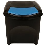 Vidaxl poubelles empilables 4 pcs anthracite 100 l