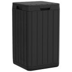 Vidaxl poubelle d'extrieur anthracite 38x38x65 cm pp