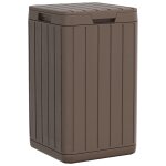 Vidaxl poubelle d'ext�rieur marron 38x38x65 cm pp