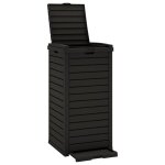 Vidaxl poubelle d'ext�rieur noir 41x41x86 cm polypropyl�ne