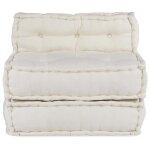 Vidaxl pouf modulaire crème 70x70x54 tissu Vidaxl pouf modulaire crème 70x70x54 tissu