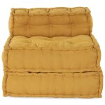 Vidaxl pouf modulaire jaune 70x70x54 tissu Vidaxl pouf modulaire jaune 70x70x54 tissu