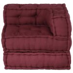 Vidaxl pouf modulaire marron 70x70x54 tissu Vidaxl pouf modulaire marron 70x70x54 tissu