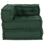 Vidaxl pouf modulaire vert 70x70x54 tissu Vidaxl pouf modulaire vert 70x70x54 tissu