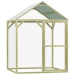 Vidaxl poulailler 1, 5x1, 5x2 m bois de pin impr�gn�
