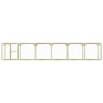 Vidaxl poulailler 1, 5x9x1, 5 m pinde imprgne