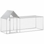 Vidaxl poulailler 3 x 1 x 1, 5 m acier galvanis�
