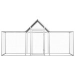 Vidaxl poulailler 3 x 1 x 1, 5 m acier galvanis