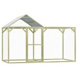 Vidaxl poulailler 3x1, 5x2 m bois de pin impr�gn�