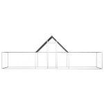Vidaxl poulailler 6 x 2 x 2 m acier galvanis